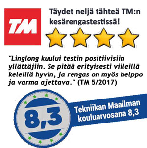 Linglongille täydet neljä tähteä TM-kesärengastestissä